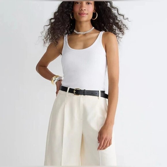 J.Crew Vintage Rib Shelf-Bra Tank Top XXS - Picture 2 of 4